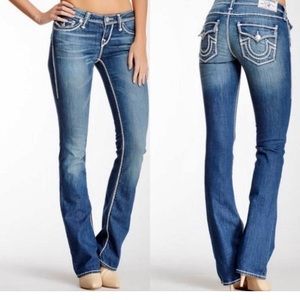 True Religion Nat Mega-T Bootcut Jeans Size 24